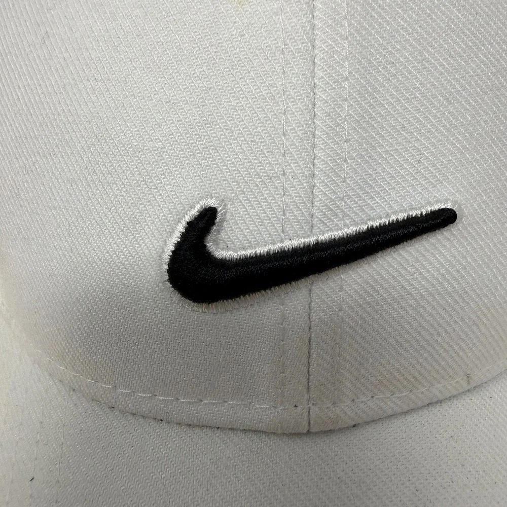 Nike Legacy91 Dri-FIT Hat Mens White Adjustable Swoosh Golf Baseball Cap